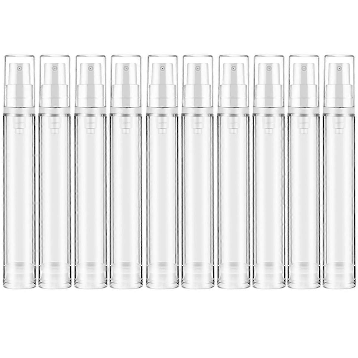 10PCS Travel Spray Bottles Leakproof Refillable Perfume Atomizers with Transparent Caps