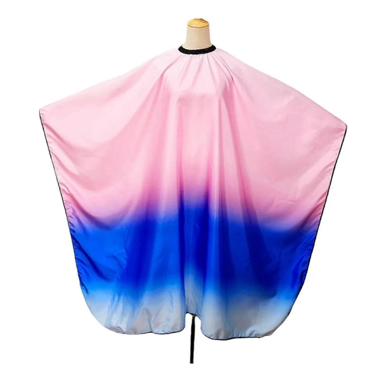 Professional Barber Cape Black Waterproof Hairdressing Cape with Adjustable Neck Closure