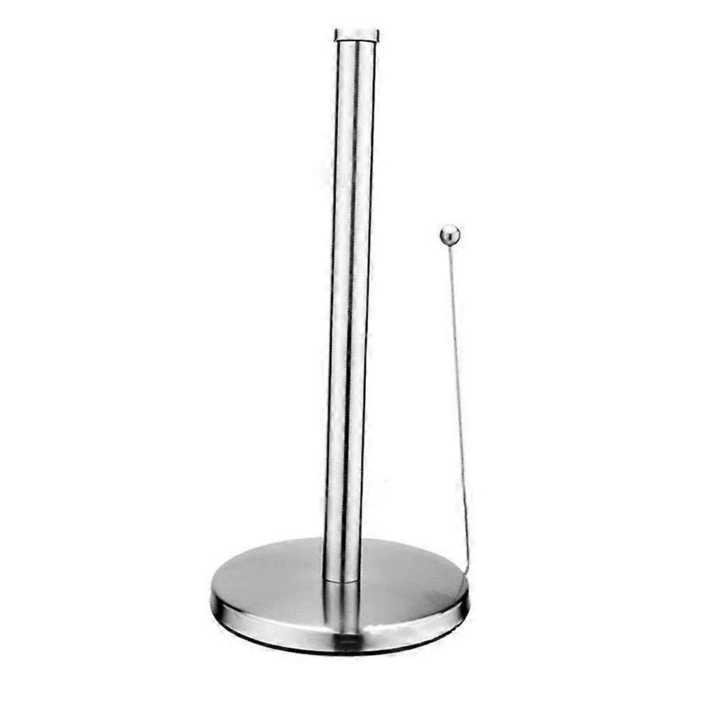 Paper Towel Holder Stainless Steel Vertical Kitchen Roll Stand NoDrill Installation Space Saving