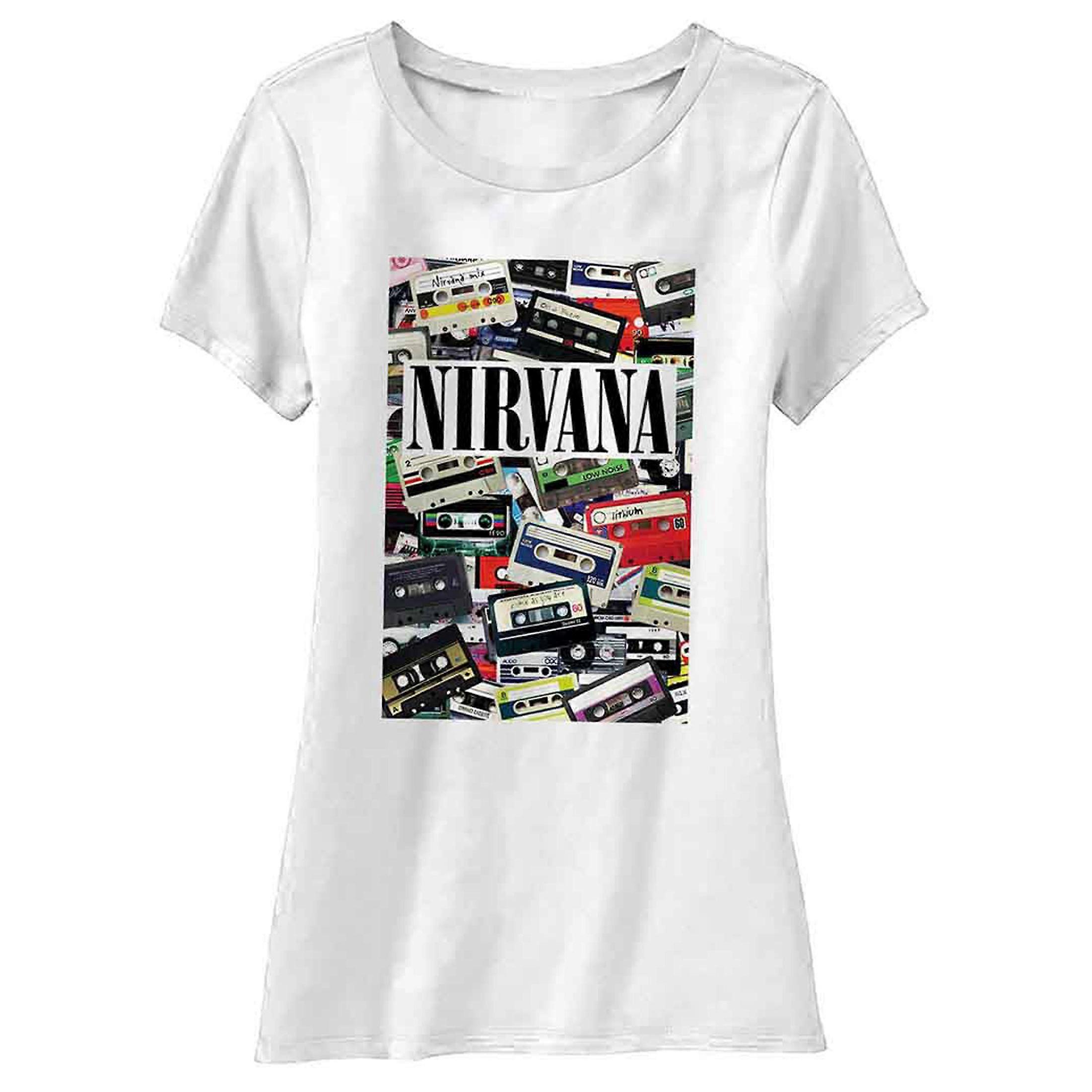 Nirvana Cassettes Skinny Fit T Shirt