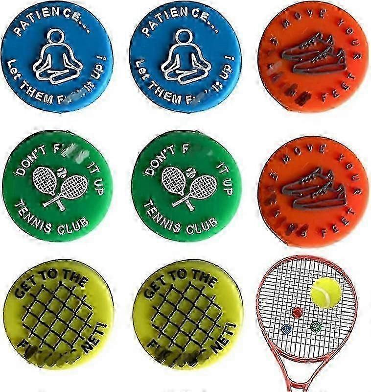 8Pcs Funny Tennis Racket Dampers, Shock Absorbers