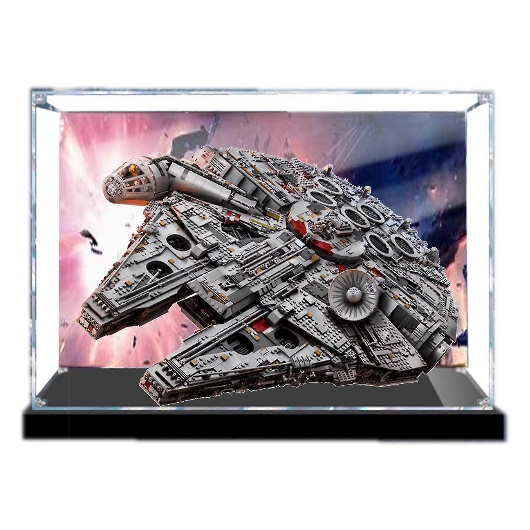Acrylic Display Case for  75192 Millennium Falcon, Dustproof UV Resistant Clear Box