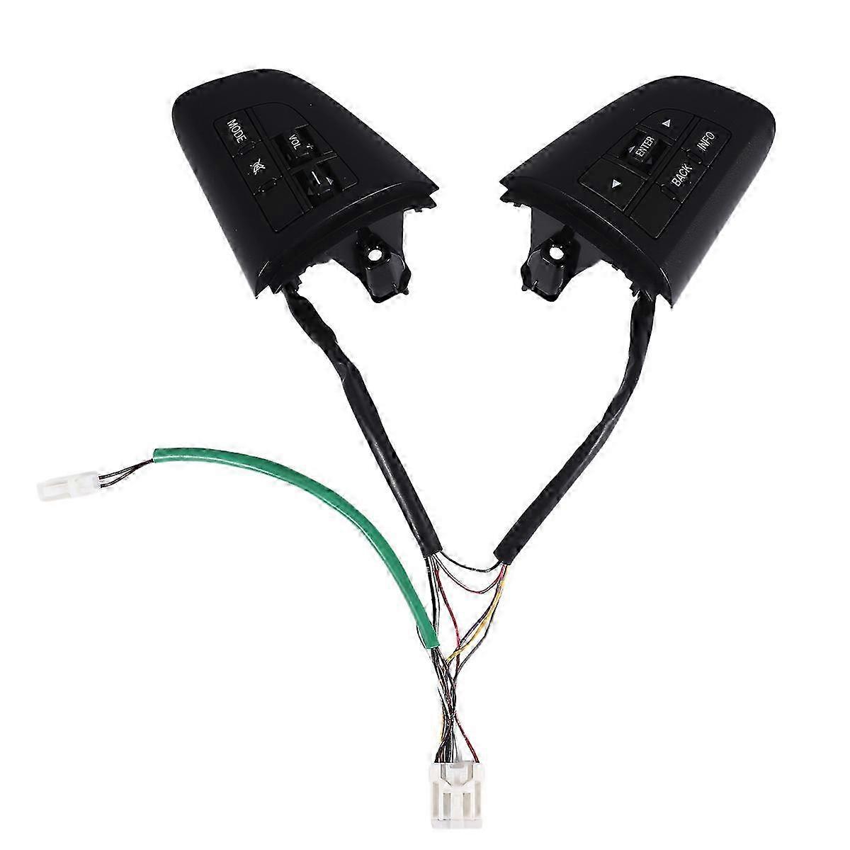 2Pcs Car Volume Mode Multi-Function Volant Boutons de commande pour Mazda 3 5 CX-5 CX-7