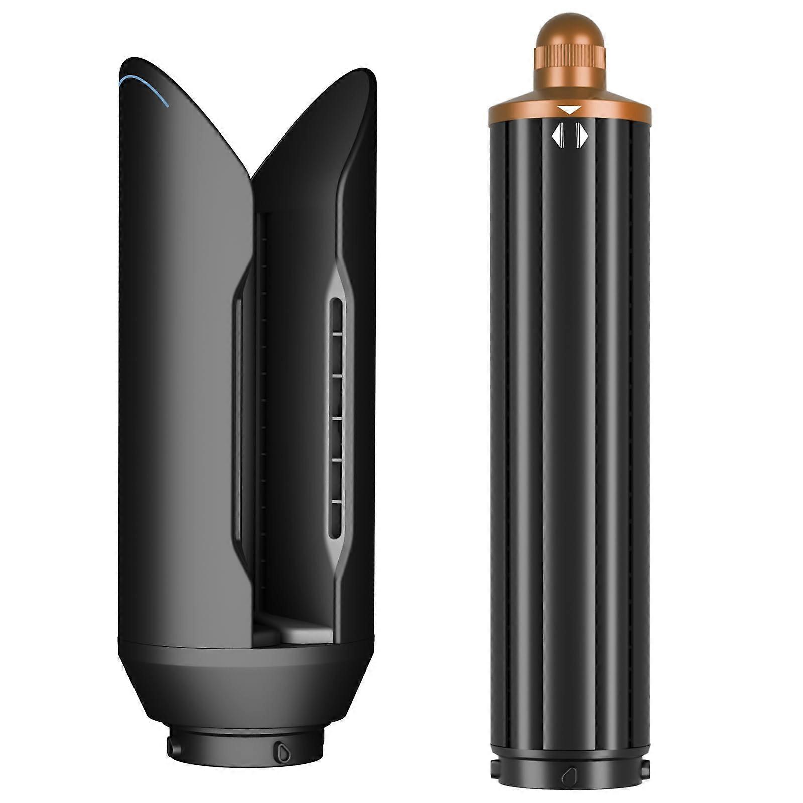 Long Barrel Curl Attachment with Bidirectional Control and Smoothing Finish for Dyson Airwrap