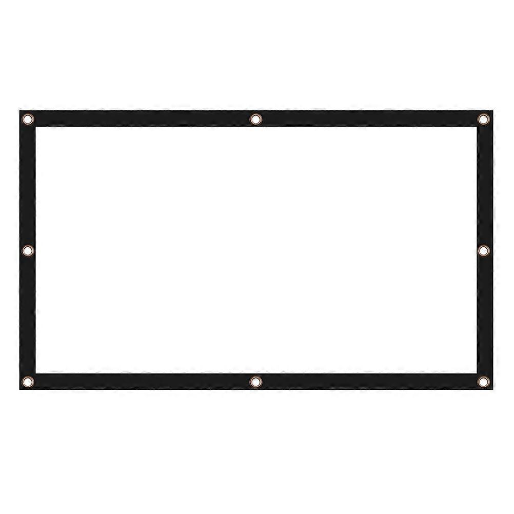 Hanging Movie Screen Projector Screen Polyester Rectangular Backdrop 1Pcs