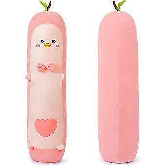 Avocado Plush Pillow 100cm Kawaii Pink Stuffed Animal Body Pillow Oversized Soft Hugging Toy for Kids