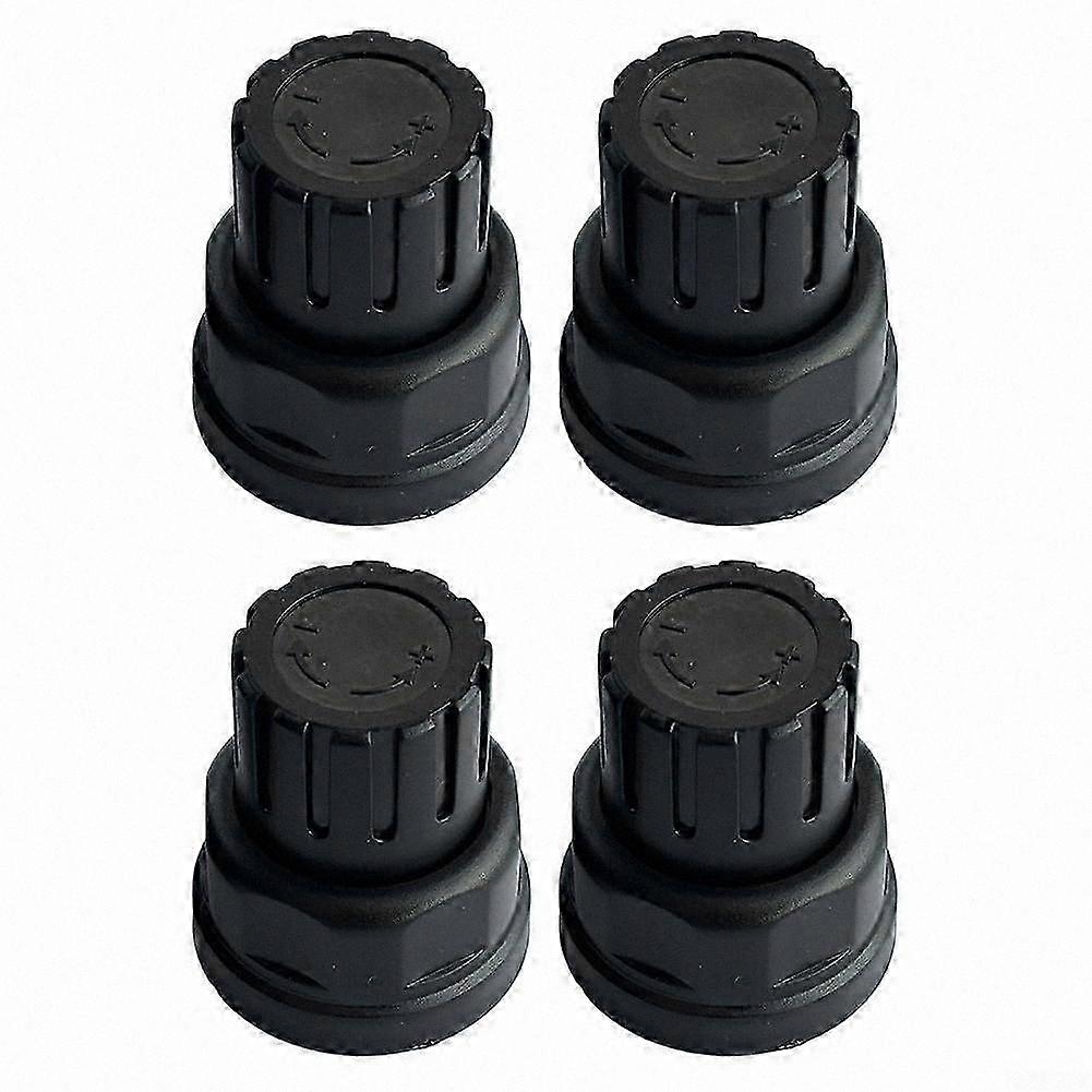 4-Pack M30x1.5 Handwheel Switch for Floor Heating, Leak-Proof Thread and Smooth Adjustment Functionality