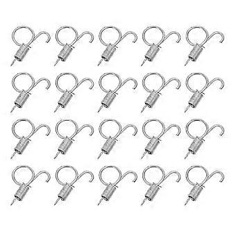 Crochets à ressort pour cages à lapins et pigeonniers, en acier, 7,5 x 1 x 1 cm, ouverture et fermeture rapides, lot de 20.