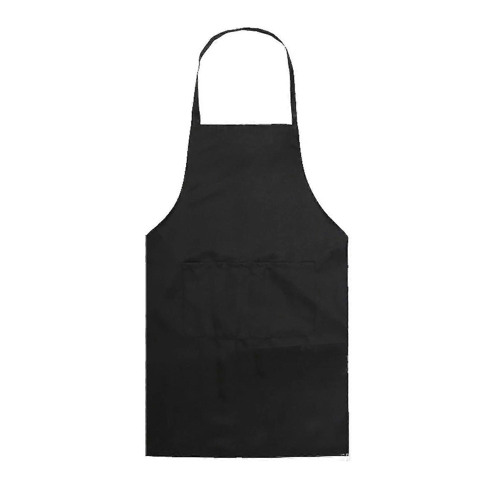 Plain Apron With Pockets Bib Kitchen Cooking Chef Craft Baking Adult