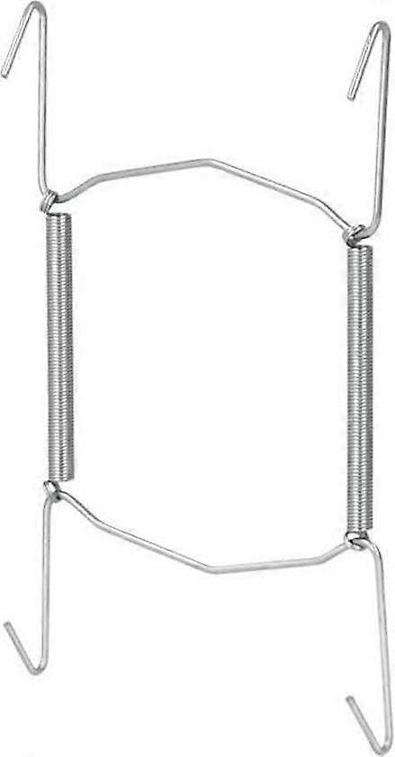 Tallrikshängare, stål, silver, 9-18 cm diameter