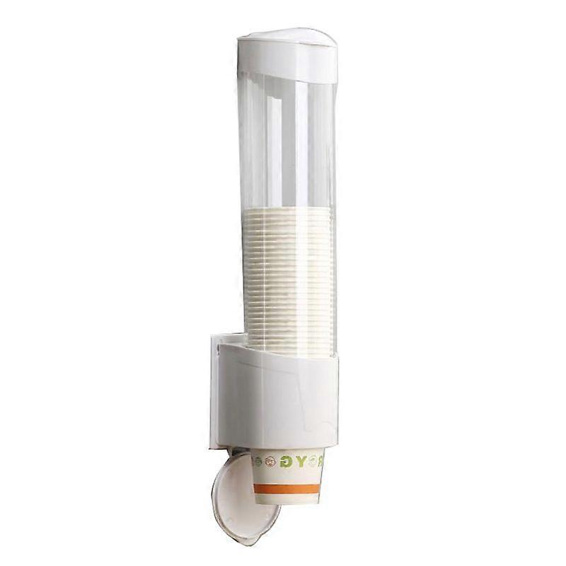 1pc Disposable Paper Cups Dispenser Plastic Wall Mounted Automatic Cup Storage Rack