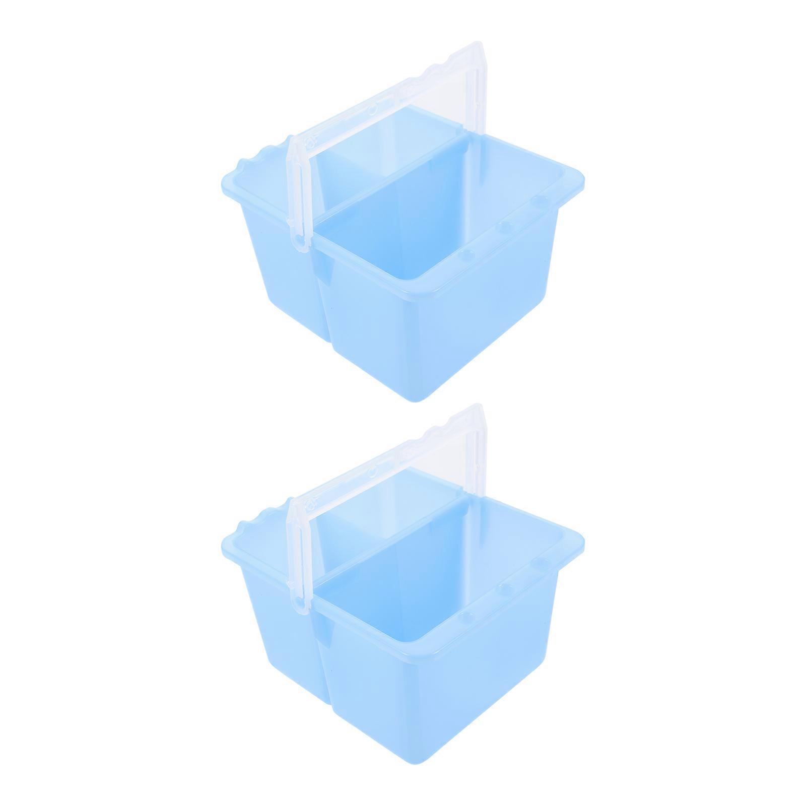 Multifunction Painting Brush Washer Plastic Basin for Storage 2Pcs