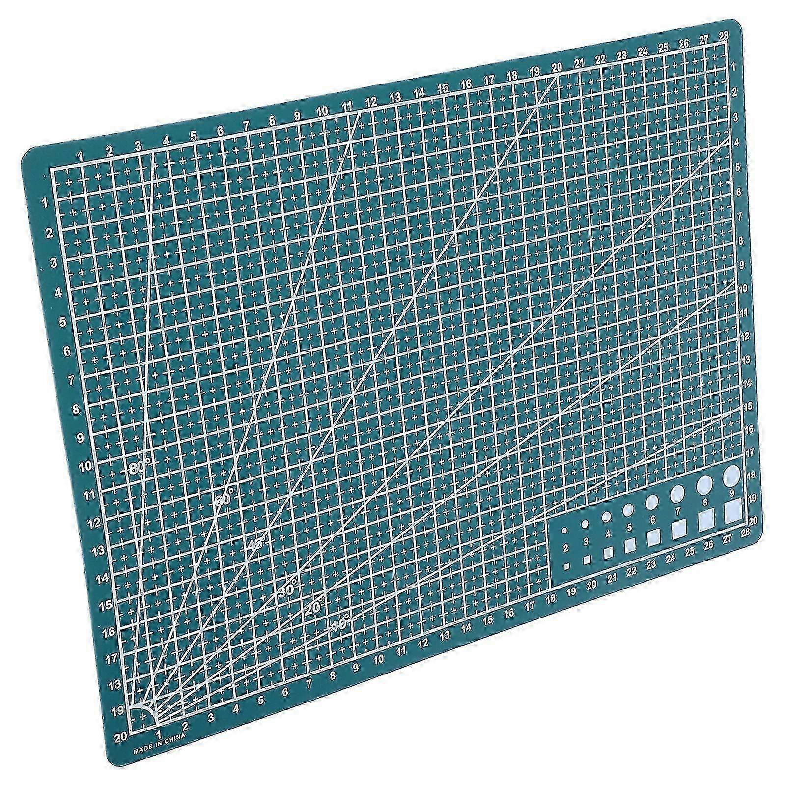 A4 PP Self-Cutting Mat, Antislip Base, Clear Grid for DIY Craft