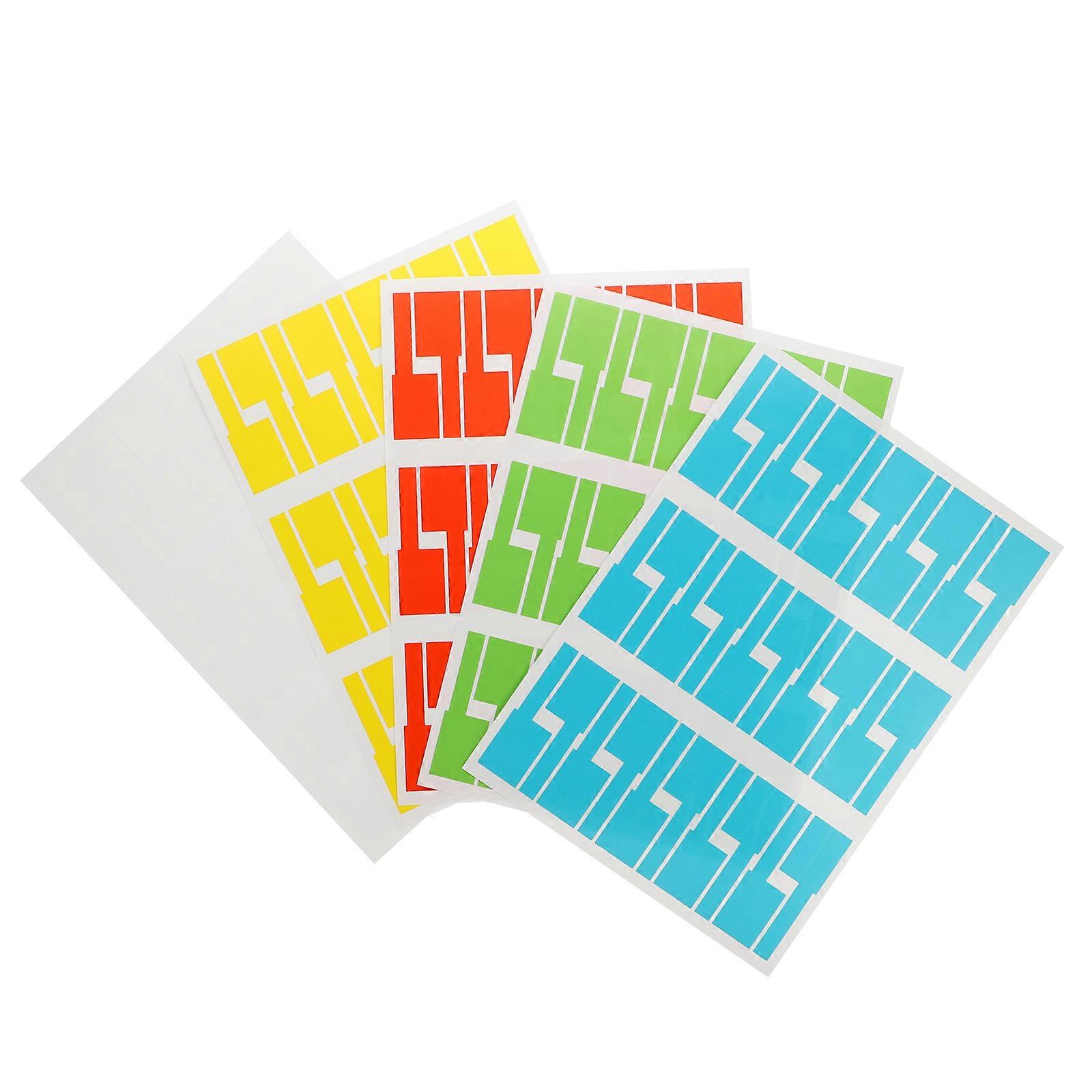 Cable Identification Labels Self-Adhesive for Cable Use 600Pcs 20 Sheets
