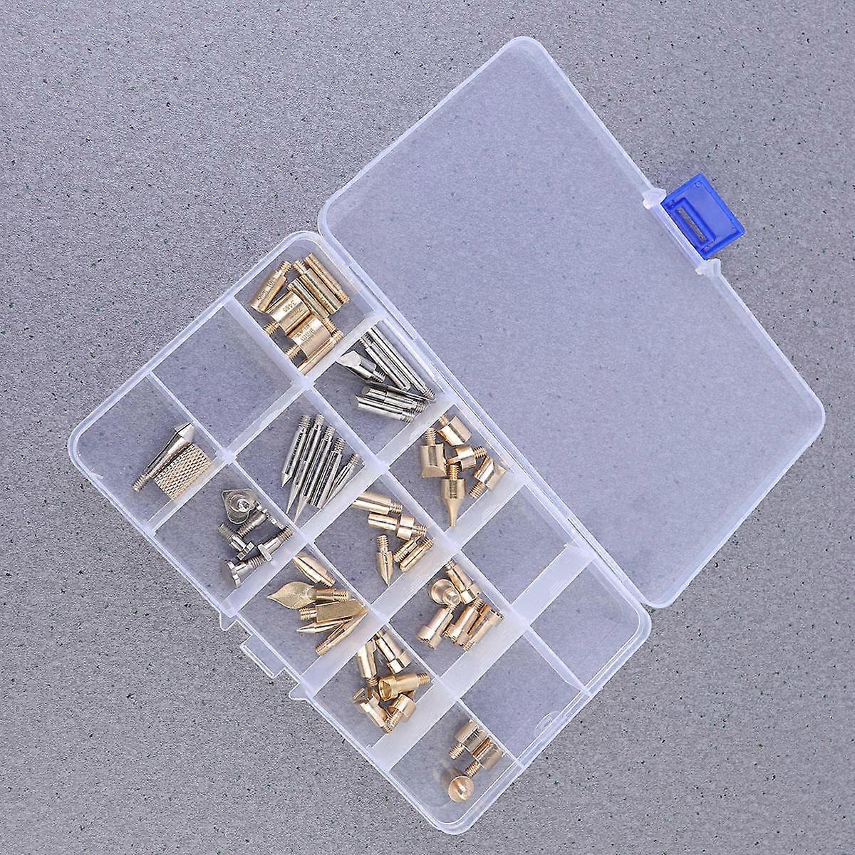 Copper Soldering Iron Tip Pyrography Tool for Handmade Projects Marking Decorating 61Pcs