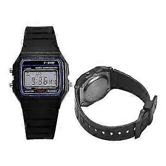Luksus klassisk digitalt ur F-91W Unisex Retro Vintage Sport LED Vandtæt