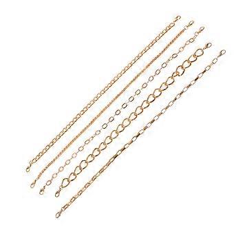 Hat Chain Golden Iron Hat Chain for Decoration 5Pcs Boho Style Summer Accessories