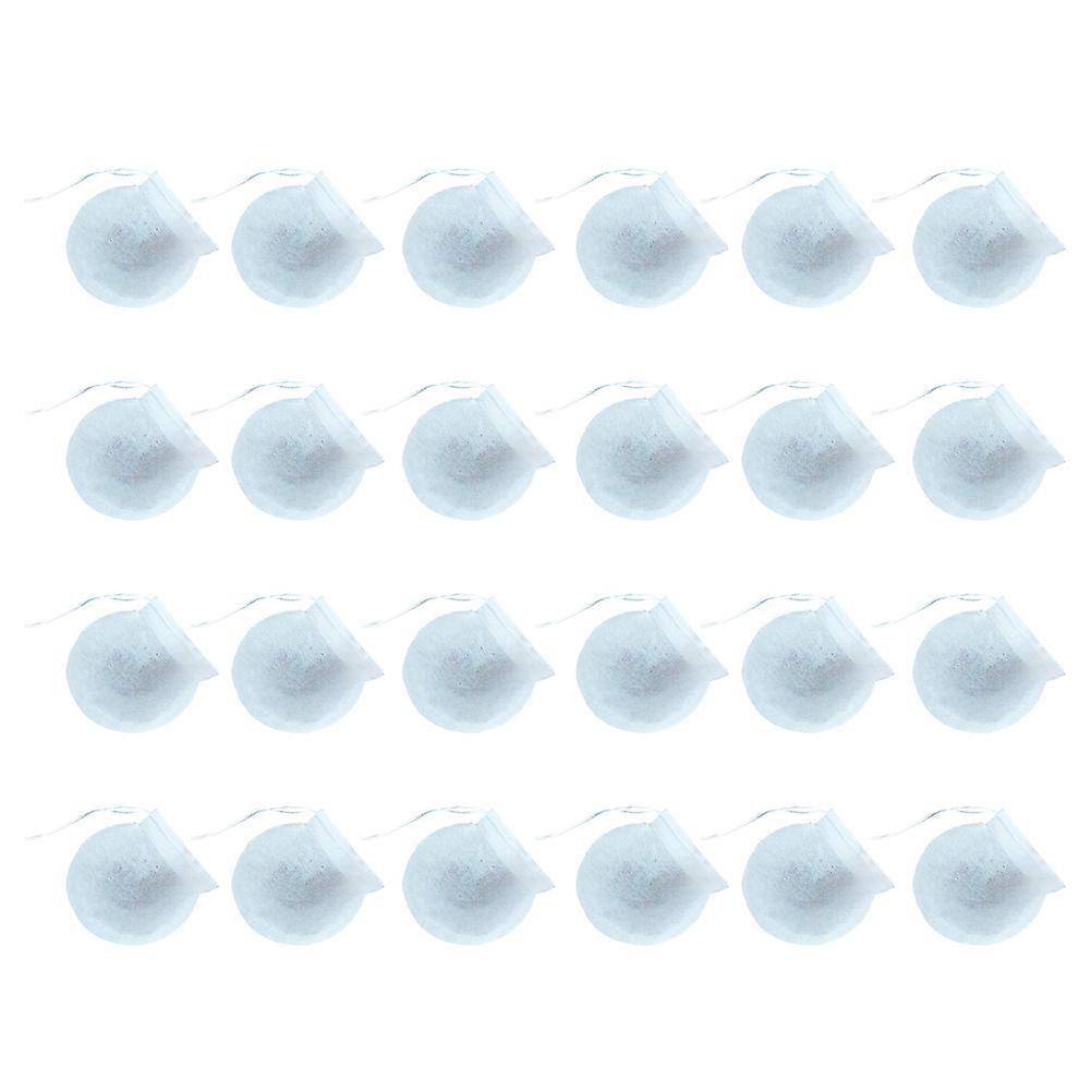 Tea Bag Empty Disposable Round Filter for Loose Leaf 100Pcs White