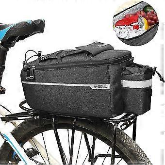10L isolerad vattentät cykelväska, termisk kylväska för cykelpakethållare med justerbar axelrem