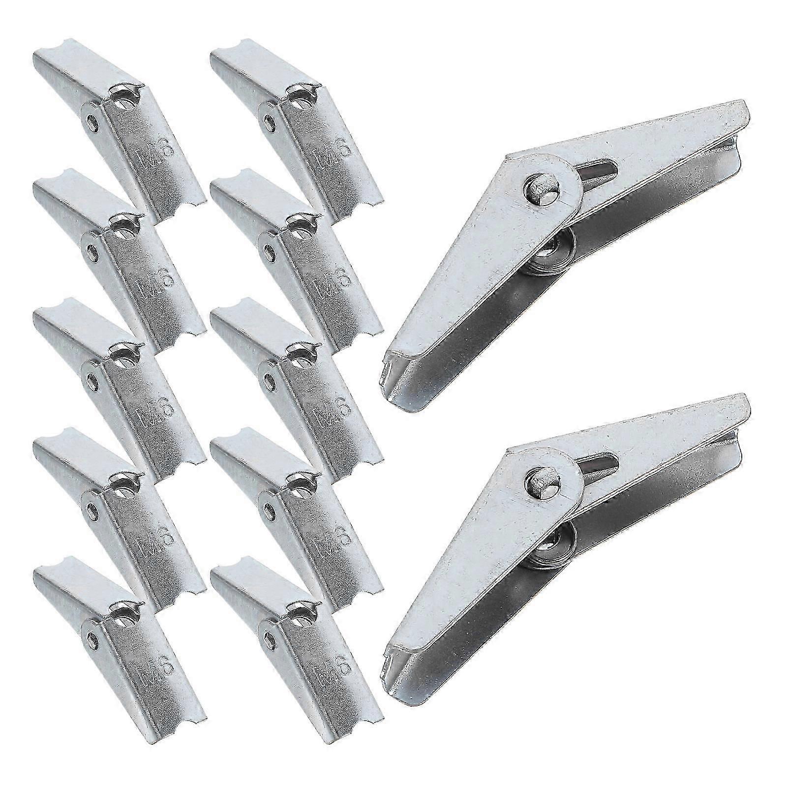 Drywall Toggle Wing Bolts For Cement Board Hanging Fixings Silver 36 Pcs Quick Setup Solution
