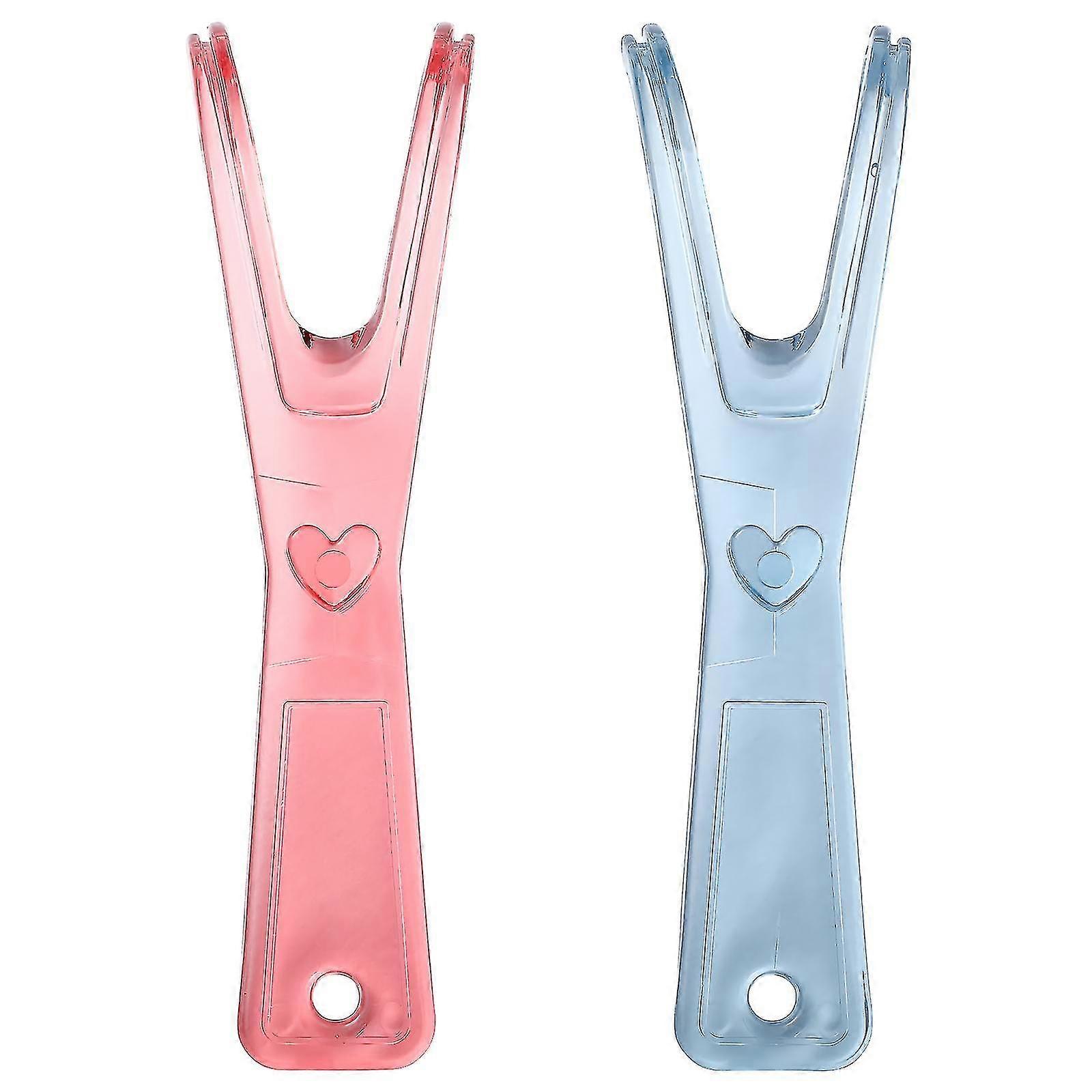 2 Pcs Flossing Reusable Floss Picks Built- In Spool Flat Wire Floss Replacement Rack Floss Tool