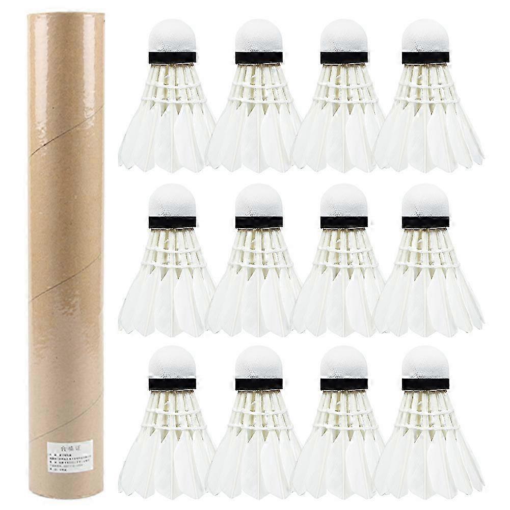 Quality BadmintonS Shuttlecocks 12 Pack with Great Stability Durability for Practice Sessions_mpn