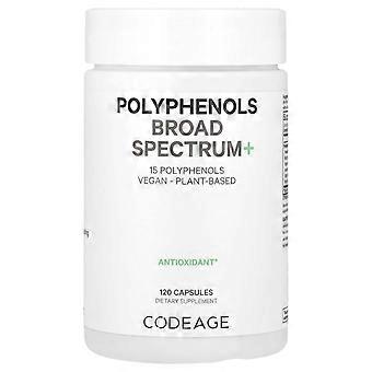 Codeage, Polyphenols Broad Spectrum+, 120 Capsules