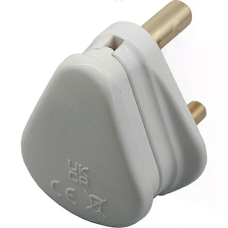 Round Pin Plug - White