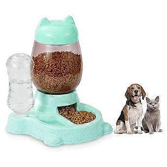 2 in 1 Automatic Dog Food Feeder & Water Dispenser for Cats & Dogs - 2.2L Food & 580ML Water Capacity