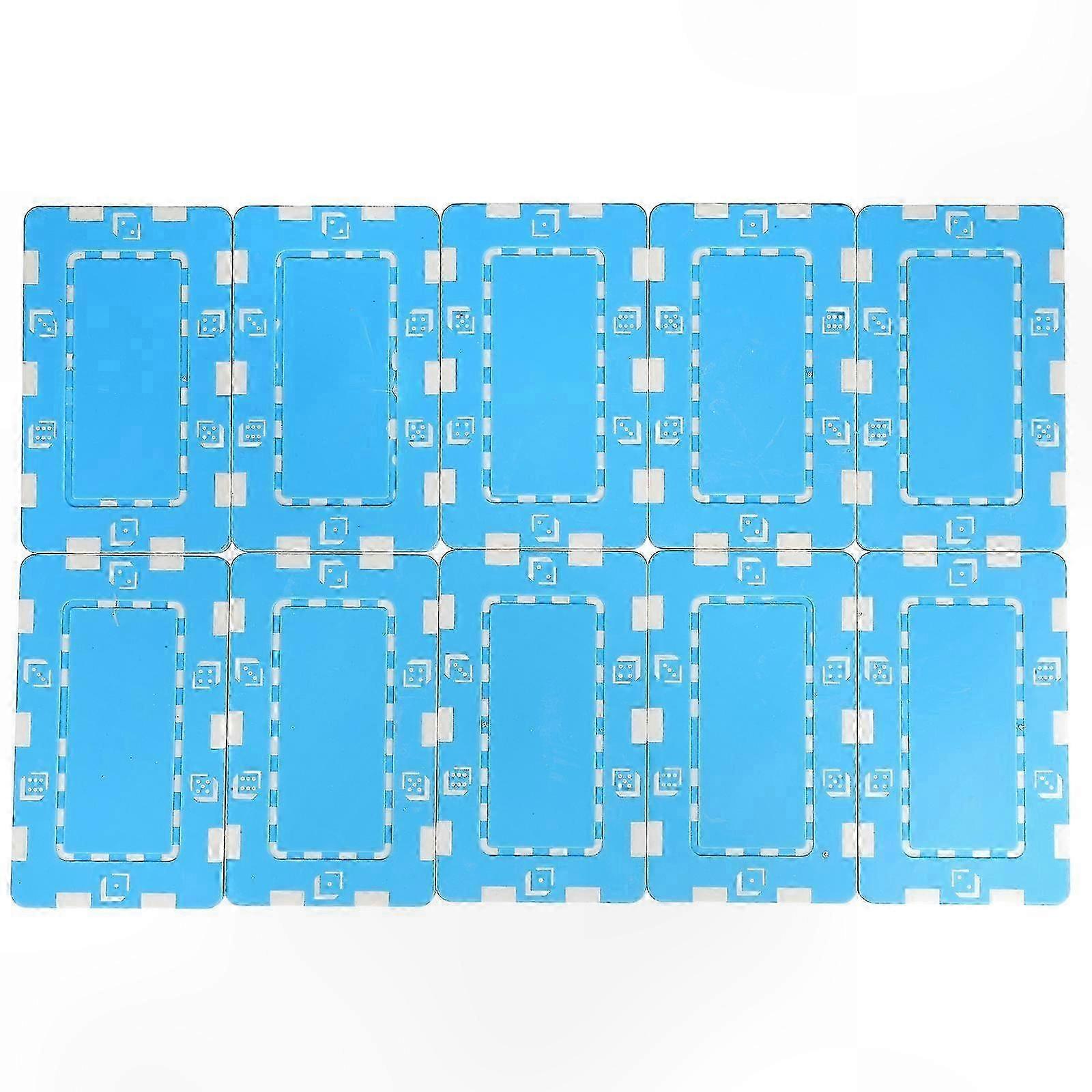 10pcs Rectangular Poker Chips Game Coins Mahjong Accessories Props