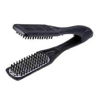 D79 Thermoceramic Hair Straightening Brush with Boar Bristles For Wide, Wavy, Curly, Coily Hair Bl_zyw3