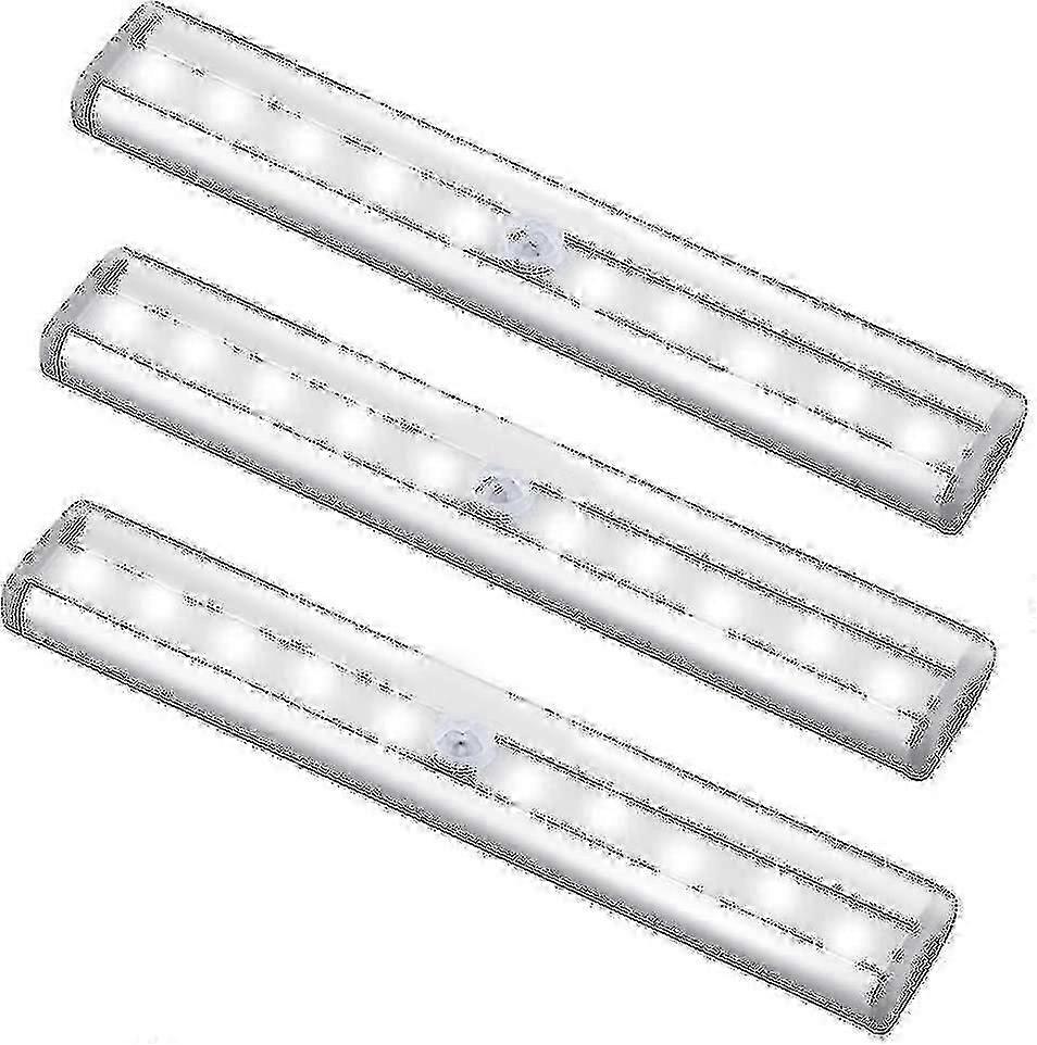 3 Pack Upgraded Usb Rechargeable 10 Led Magnetic Motion Sensor Light
