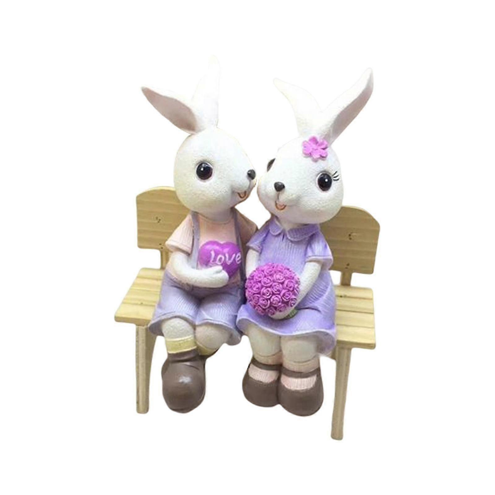 Easter Resin Bunny Eggs Easter Decorations, Spring Easter Rabbit Figurine S