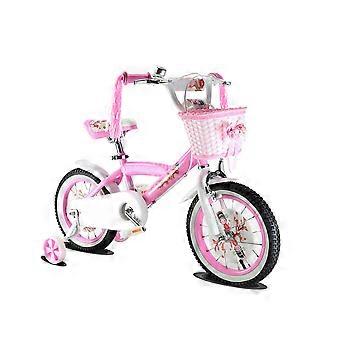 WINOMO Paar Kinderfiets Stuur Streamers Handvatten Kwasten Linten Draagzak Accessoires (Roze Puntige Stijl Willekeurig)