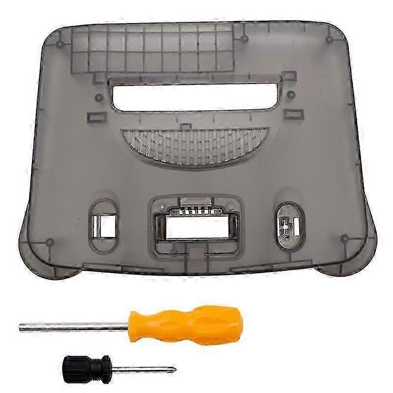 Replacement Plastic Shell Translucent Case For N64 Retro Console Transparent Box Transparent Black