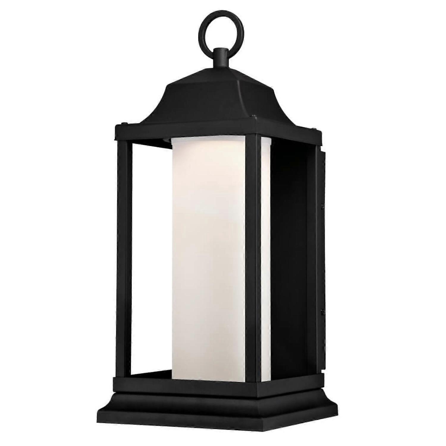 Dimmable LED Outdoor Wall Light Brook Textured Black