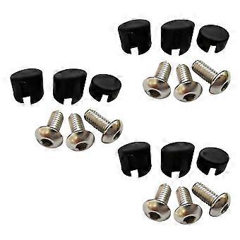 3Set Scooter Rear Back Fender Mudguard Screw Rubber Cap Screw Plug Cover for M365 Electric Scooter