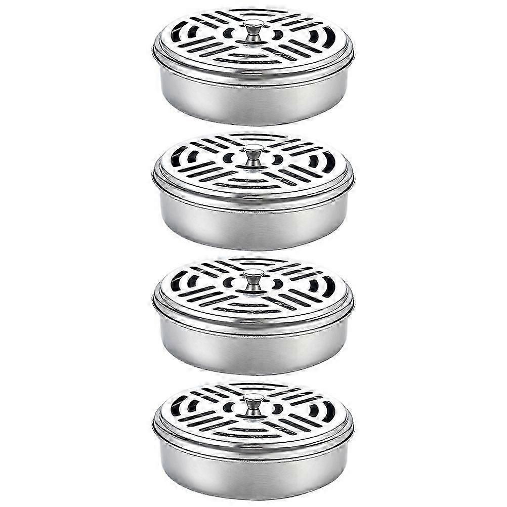 16Pcs Coil Compatible Silver Hollow Storage Case