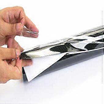 2024 5d Ultra Shiny Glossy Black Carbon Fiber Pvc Waterproof Car Wrap Sticker Decal