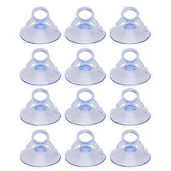 12PCS 45MM PVC-Zugring-Sauger-Fischtank fester Glassauger-Vakuum-Saugnapf