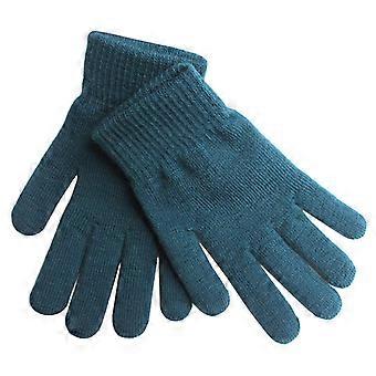 Women Cashmere Knitted Gloves Autumn Hand Warmer Winter Thicken Lining Full Fingered Mittens Skiing Short Wrist Warm