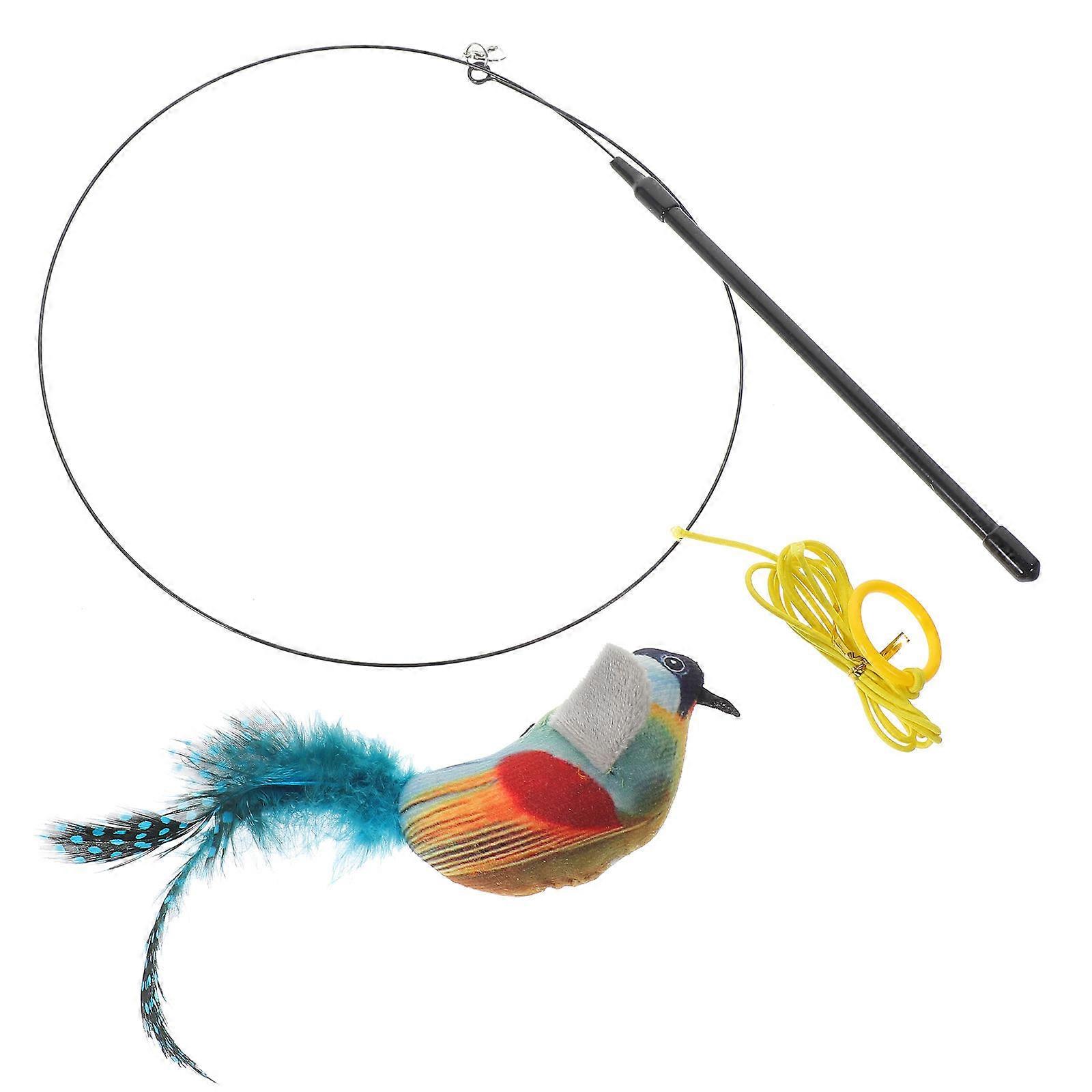 Bird Shaped Cat Toy Indoor Playtime Interactive Bonding 1Set
