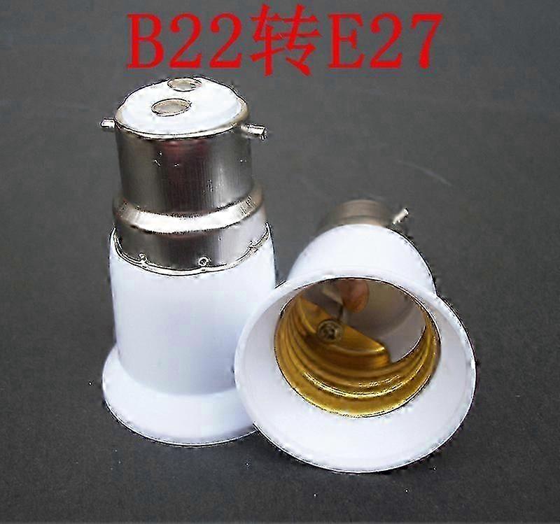 6Pcs Lamp Socket Adapter B22 to E27 Socket Converter Light Bulb Adapter Lamp Base Adapter