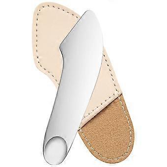 2 Count Stainless Steel Shovel Spatula Foundation Color Stick Liquid Makeup Tool (handheld Set Mirror Light) Scraper