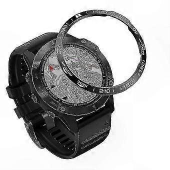 Stainless Steel Watch Bezel Replacement Type B for Garmin Fenix 6 6 Pro Sapphire Black White 46mm