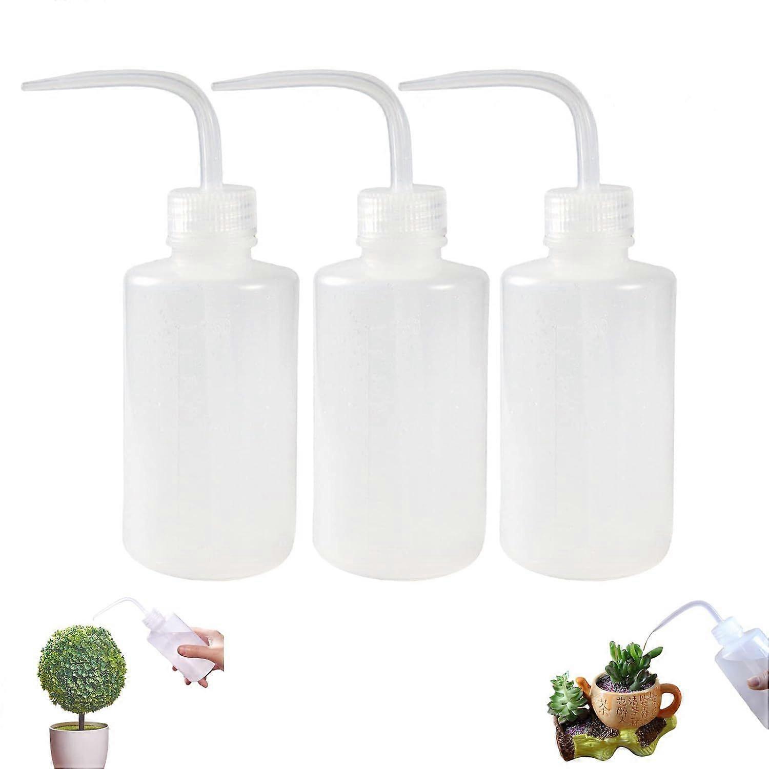 Squeeze Bottle Fine Tip, Flexible 250ml, Lab Washing 3pcs