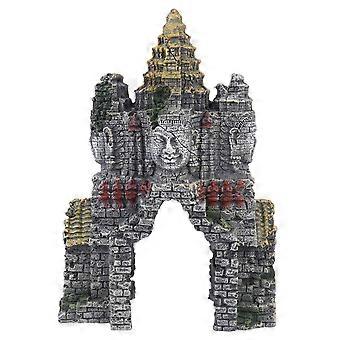 Aquarium-Ornament, Buddha-Simulation, Dekoration für Fischunterstände, 3-teilig