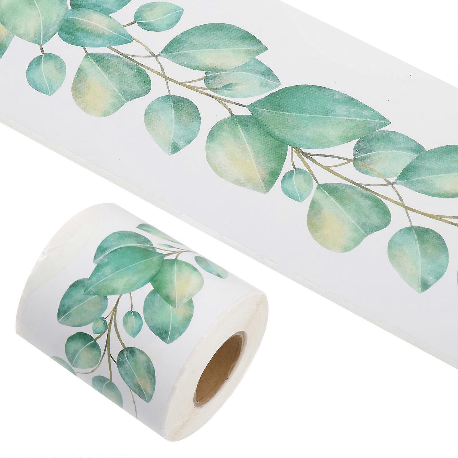 Assorted Color Eucalyptus Border Sticker for Bulletin Board 1 Roll