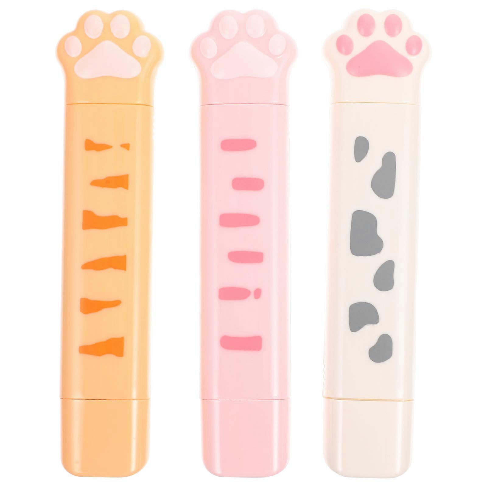 Writing Accessories Double-Sided Correction Tape 3Pcs for Student Use