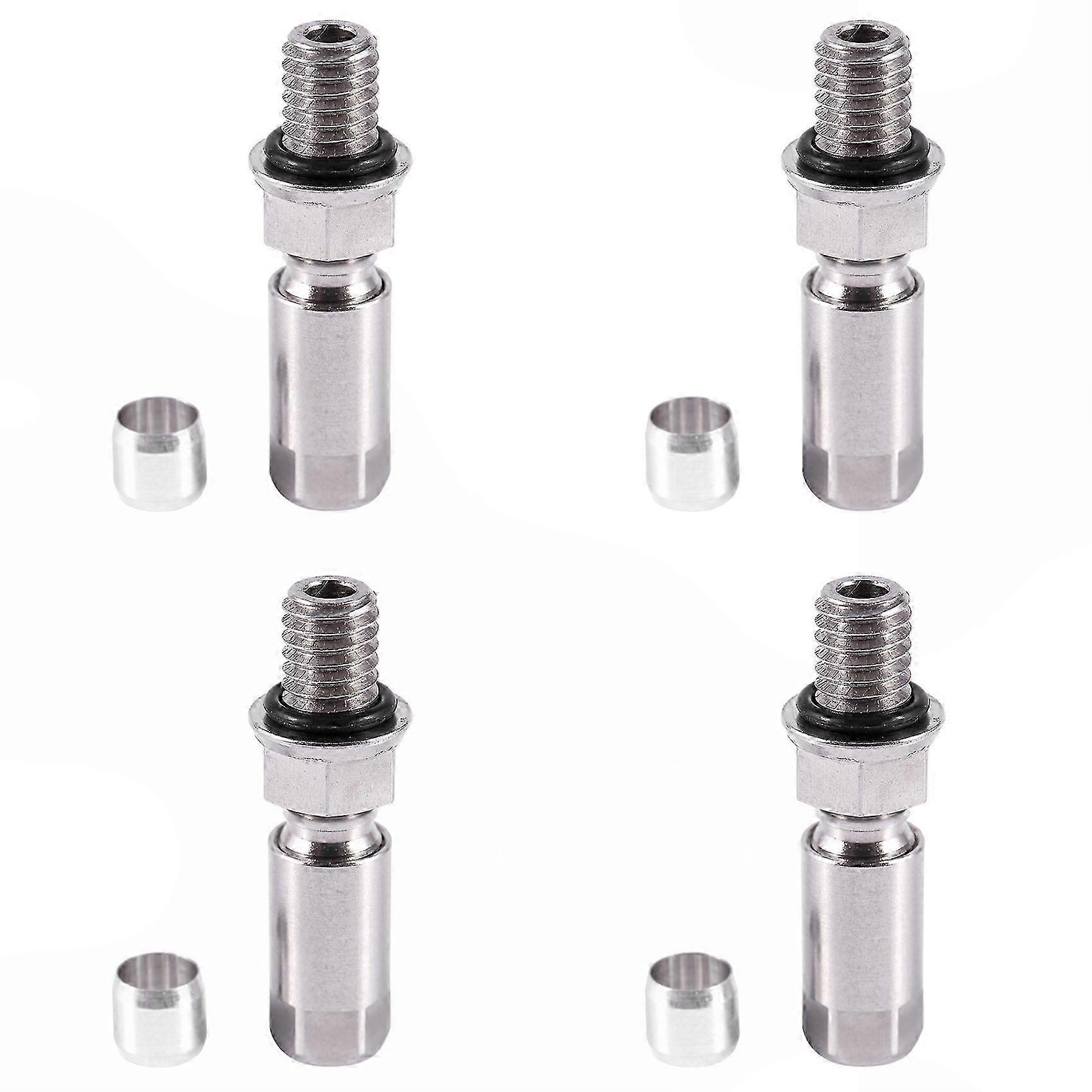 Bicycle Brake Hose Olive Insert Fittings 4-Pack Compatible with Avid E5 E7